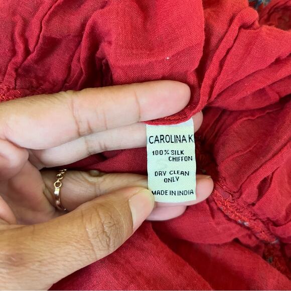 Anthropologie Carolina K Fiore Silk Halter Dress - Picture 8 of 8